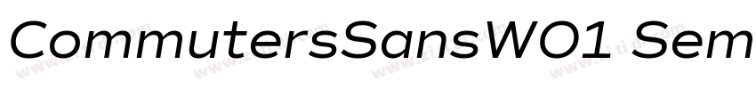 CommutersSansW01 Sem字体转换